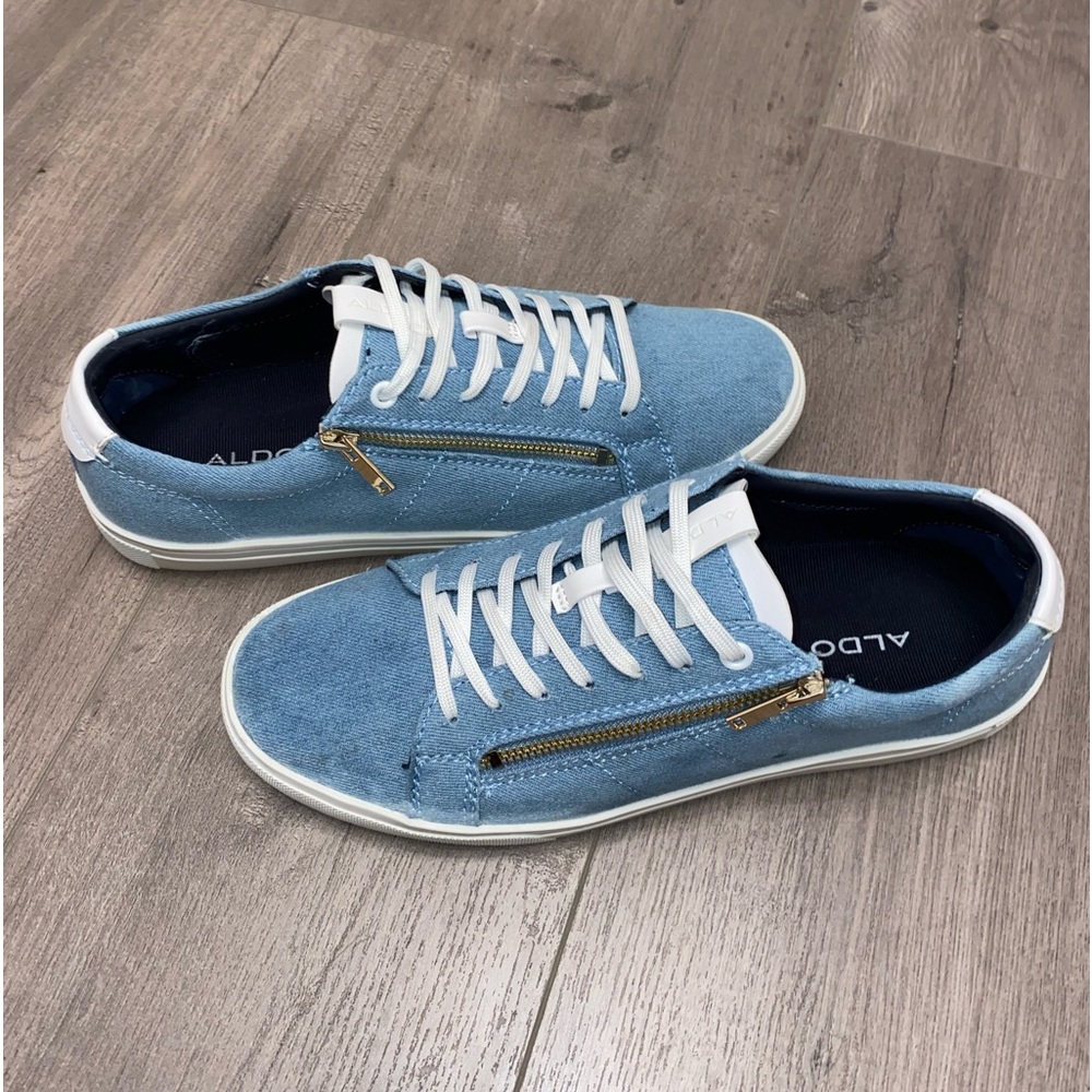 Aldo Blue Denim Sneakers